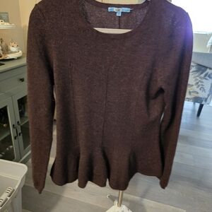Art Class Women's Brown Crew Neck Cashmere Sweater